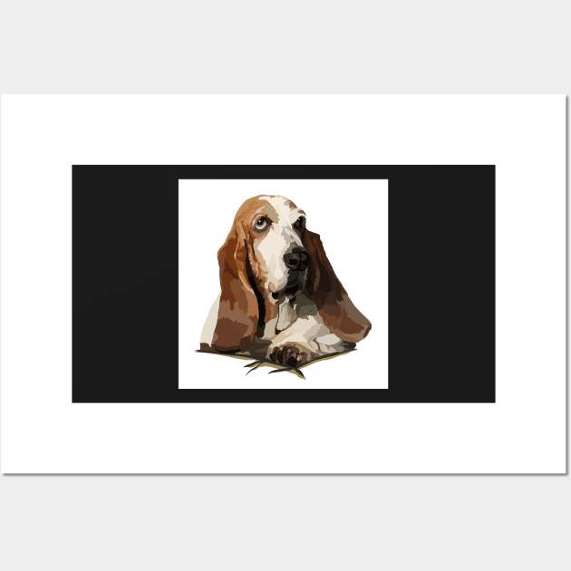 Hugo the Hound Dog Wall Art by NattyDesigns